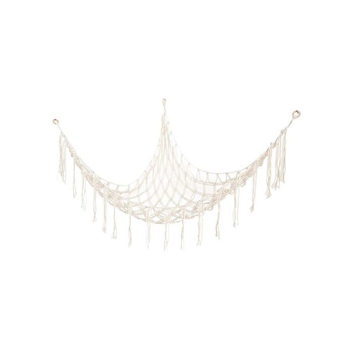 Filet De Rangement Hamac Pour Jouets Ou Animaux - 135x65 Cm - Tressé Corde - Neuf