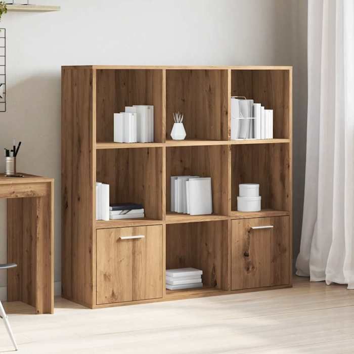 RemiseArmoire de livres - Bibliothèque - chêne artisanal - 98 x 29 x 97 5 cm bois dingénierie JILIMAISON2025 78578910