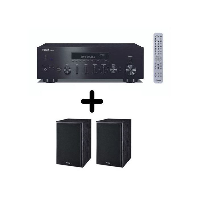 Amplificateur Hi Fi Yamaha R N600A + une paire d'enceintes bibliothèque Magnat Monitor S30 - vue 2