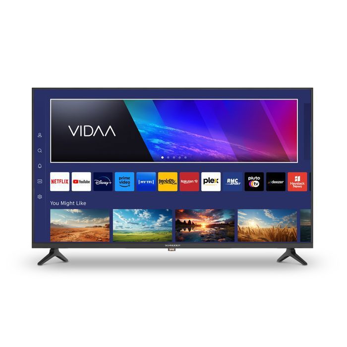 SCHNEIDER 40A2 Téléviseur LED FHD 40 100cm Smart Vidaa 1920 x 1080 pix HD HDMIx3 USBx2 Dolby Netflix Youtube - vue 2