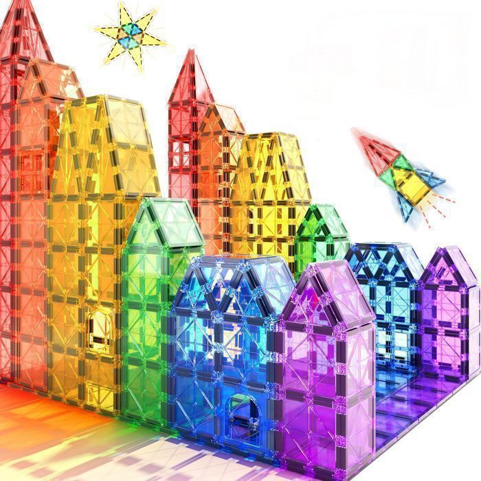 Construction Magnetique Enfant - Jeu De Construction Magnétique -Jeux Construction Magnetique - 40PCS - Idée Cadeau Garçon et