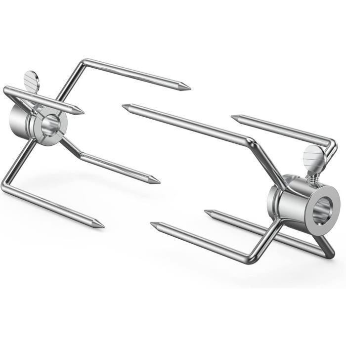 2 Pcs Fourchette Tourne Broche Fourchette à Barbecue pour Rôtissoire à Gril Outil pour Barbecue Label