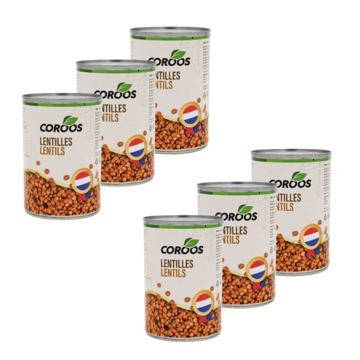 COROOS - Lot 6x Lentilles - Conserve 400g - Cdiscount Au quotidien