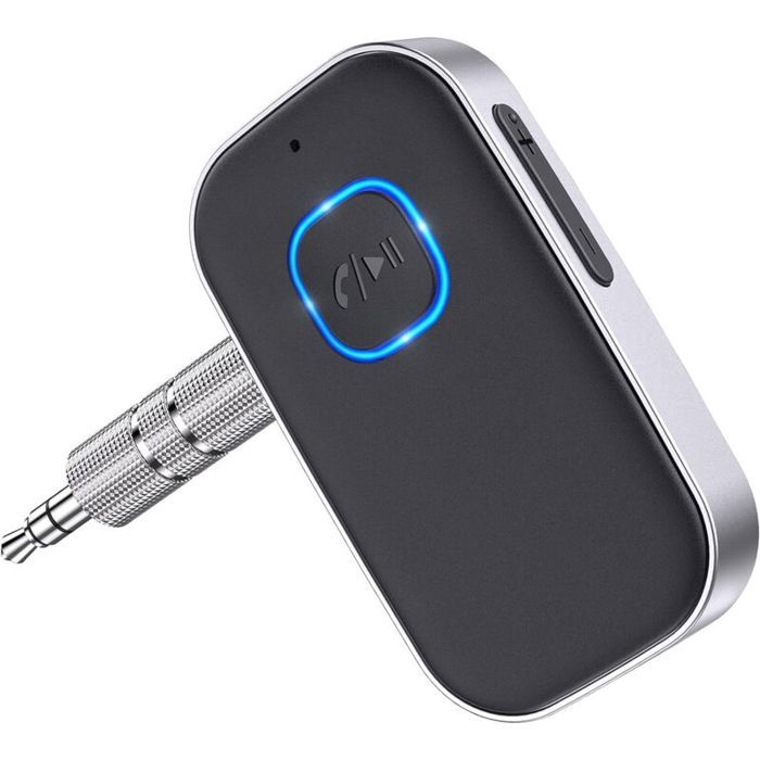 Récepteur Bluetooth 5.0 pour voiture adaptateur AUX Bluetooth antibruit récepteur de musique Bluetooth pour stéréo domestique/ca