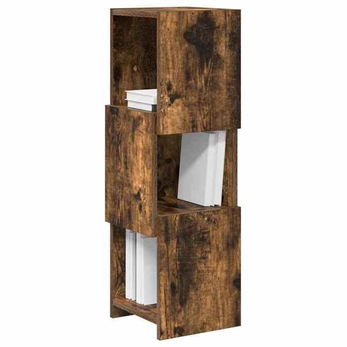 HOT SALE* Meuble dangle Pour salon - Cabinet de Rangement/Caisson de salon - Chêne fumé 255x25x80cm Bois dingénierie - M210541