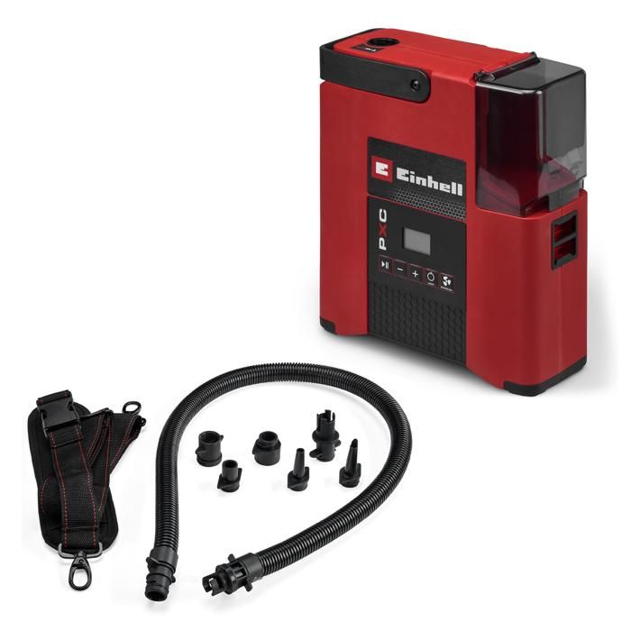 Einhell Compresseur portatif sans fil SUPPERO 18/380 PXC (18 V gonflage et dégonflage) Livré sans Batterie ni Chargeur Einhell Compresseur portatif sans fil SUPPERO 18/380 PXC (18 V gonflage et dégonflage) Livré sans Batterie ni Chargeur