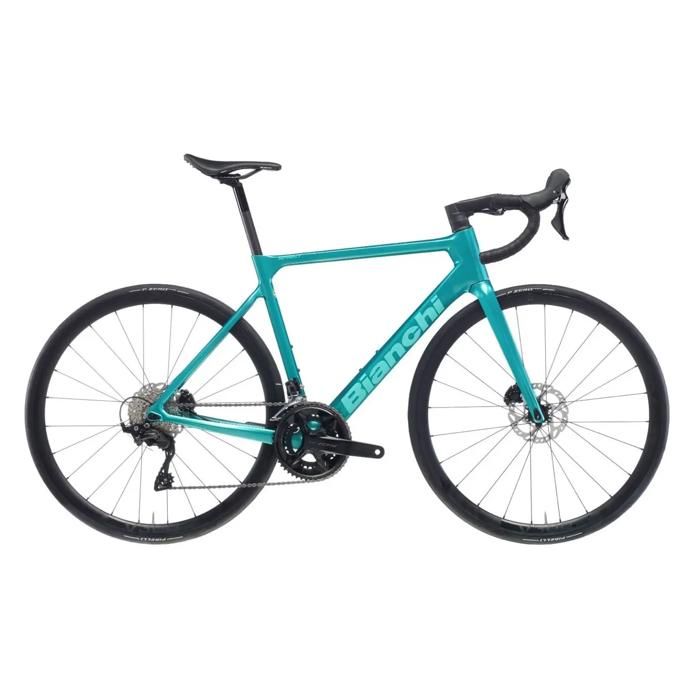 Vélo Bianchi Sprint ICR Shimano 105 RD-R7100 12V - celeste metal/CK16-full glossy - Bleu - 57 cm / 183-190 cm