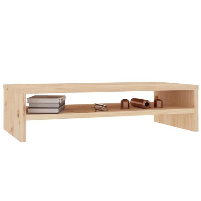 Armoire TV - MODERNE - Support de moniteur 50x24x13cm Bois de pin solide @1999372