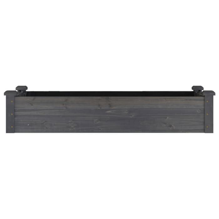 Meuble Déco - Support/Pot de Fleurs - Lit surélevé de jardin - Cadre robuste - doublure 120x45x25 cm bois massif sapin luf7237185