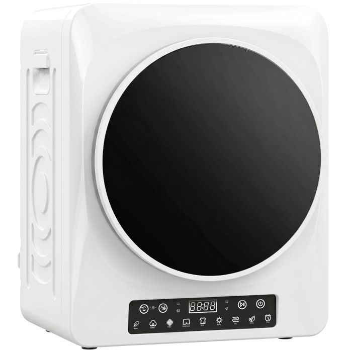 Sèche-linge compact - 1000 W - Modes Extra-Sec & ECO - Minuterie réglable - Température réglable - Blanc
