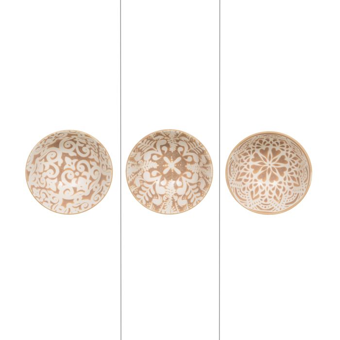 Coupelle beige Safi 95 cm (lot de 3) - Table Passion