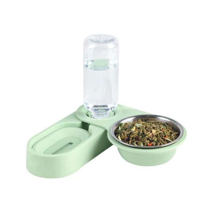 Fontaine eau gravité 532 ml pour chat lapin furet – Distributeur automatique