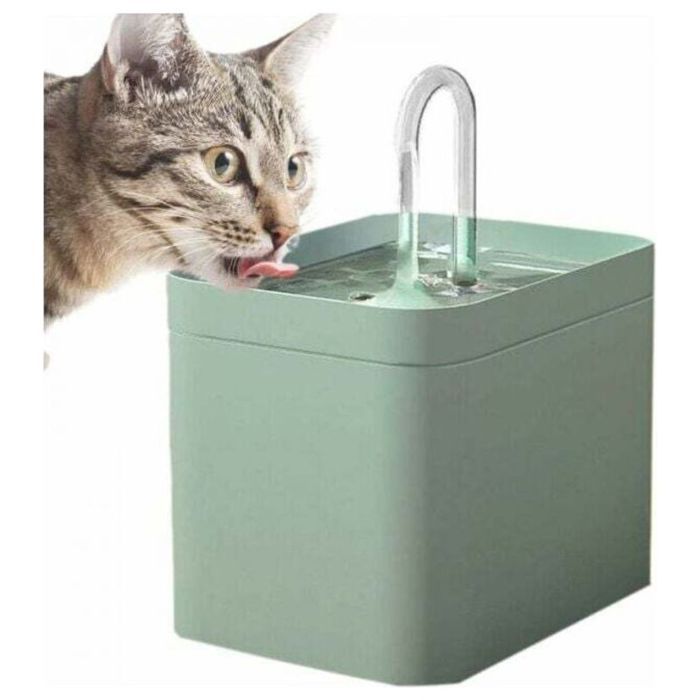 Fontaine à eau pour animaux - Ultra silencieuse Avec filtre - Chats chiens oiseaux - 1.5 L