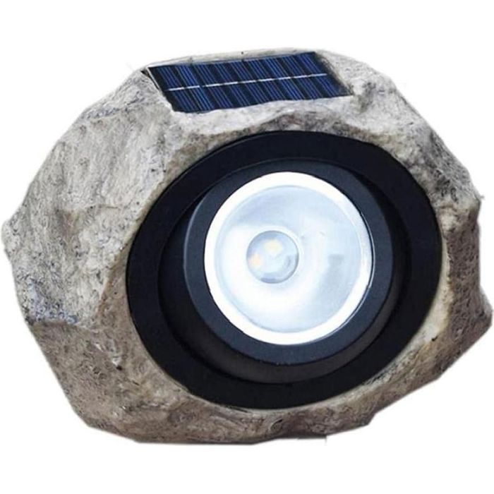 Lampe solaire pierre - Design roche réaliste Deux modes lumière - Jardin extérieur - Résine imperméable