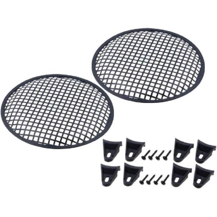 2 Grilles De Haut-parleur Rectangulaires 245 X 172 Mm – En Acier Et ABS, Pour Home Cinéma, Voiture, Bateau