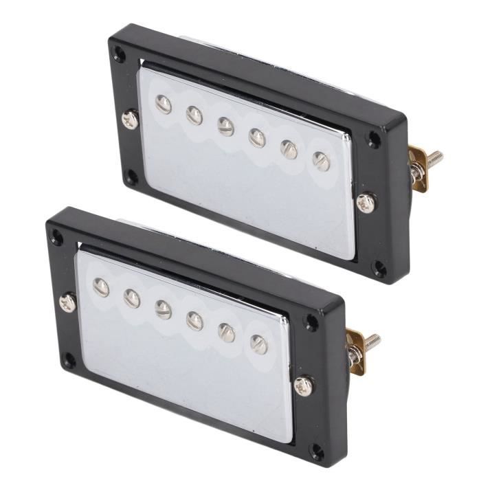 Humbucker Double Bobine Micro Humbucker Alnicov Double Rail - Pour Guitares Strat Et Tele - Noir - Son Puissant Et Sans Bruit Micro Guitare électrique Hot Rail
