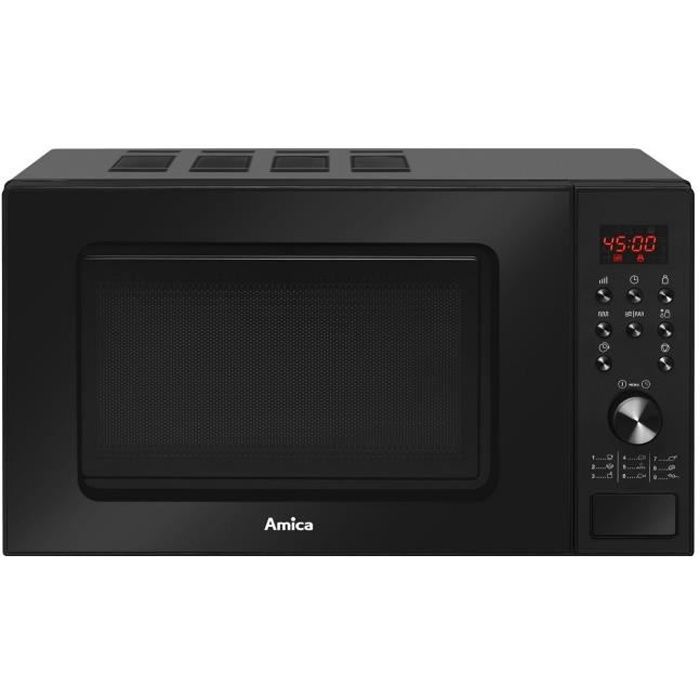 Four à micro-ondes AMICA AMGF20E1GB - 9 programmes - Noir - 20 Litres - 700 W - Amica