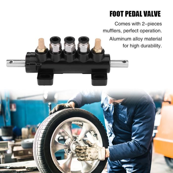 Valve De Commande D’air à Pédale Pour Changeur De Pneus – Alliage Aluminium, Diamètre Tuyau 8 Mm, Tige 10 Mm – Type B