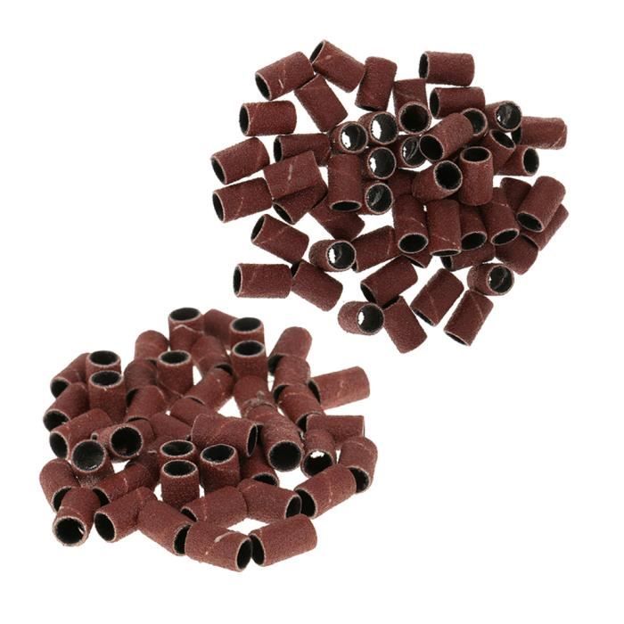 104 Manchons De Ponçage + 4 Mandrins Pour Dremel - Grains 60 120 320 - Pour Bois, Métal, Pierre - DIY Et Bricolage - 7