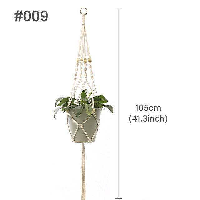 Cintre pour plantes en macramé, fait à la main, pour Pot de fleurs