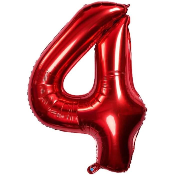 HANSEL HOME Ballon Numéro 2 Géant – 100 Cm – Mylar – Pour Hélium Ou Air – Décoration Anniversaire