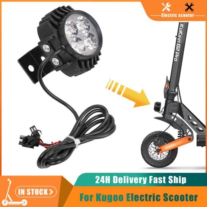 2 en 1 Phare Trottinette Electrique avec Klaxon Sonnette Trottinette