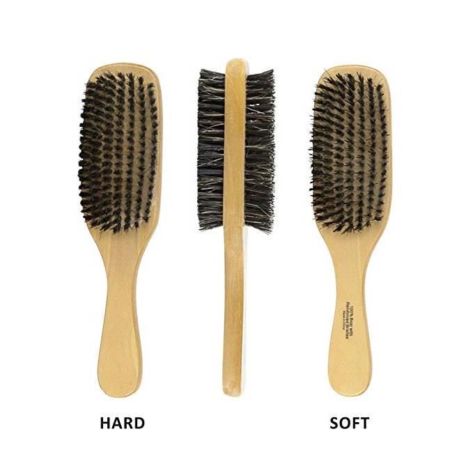Brosse Au Poils De Sangliers Double Face Dur Doux Achat Vente Brosse Peigne Brosse Au Poils De Sanglier Cdiscount
