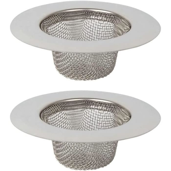 2 Pièces Crépine Évier Acier Inoxydable Anti-Colmatage - Filtre Drain Cuisine Et Douche