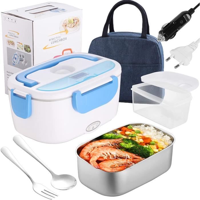Boîte à lunch chauffante 60W,Boîte à Repas 1224220V avec