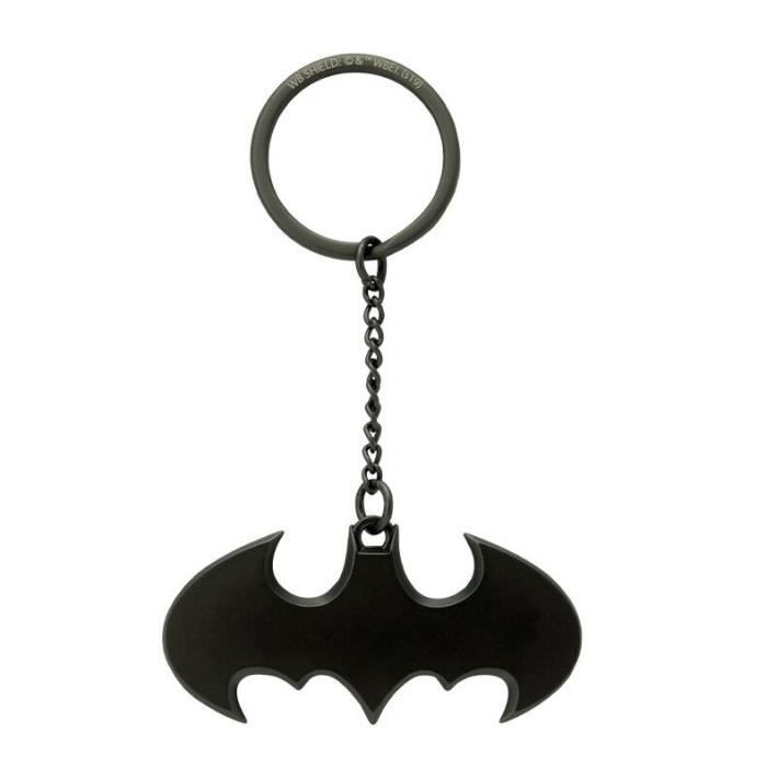 Batman voiture Nuit sombre Porte-clés Porte-clés Darknight Porte-clés Anneaux Clés Argent AMT 