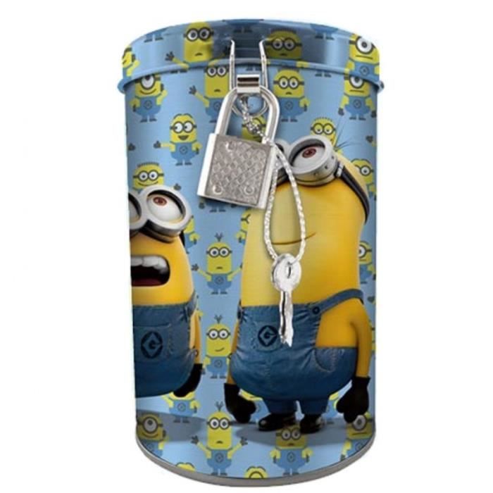 Tirelire Avec Cadenas Minions Fond Bleu Cdiscount Maison