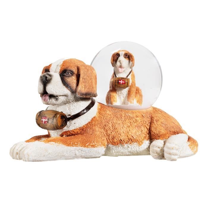 impexit Boule Neige Chien Husky en resine 9//6//6 cm