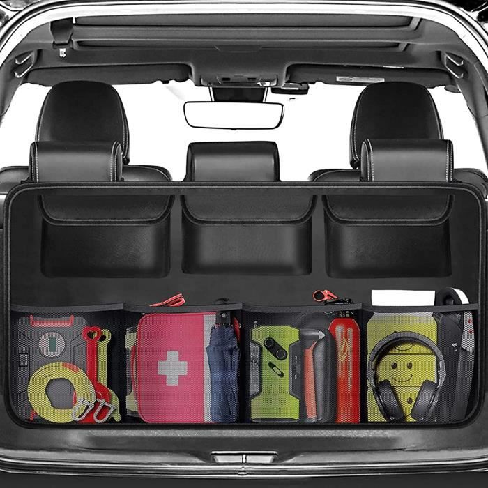 Organisateur De Coffre Pour Peugeot 208 (2019-2023) - Rangement Pliable, Cuir Imperméable, Fond Antidérapant - Garde Ton Coffre Ordonné