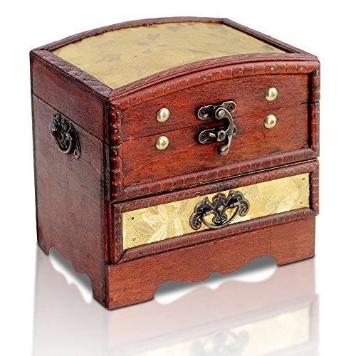 Coffre Au Trésor Vintage Brynnberg En Bois Et Métal - 30x20x15cm - Décoration Unique Et Pratique
