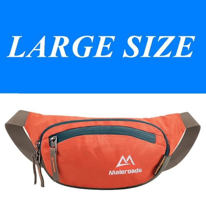 Sac Banane Imperméable Qinlov - Pour Course, Cyclisme, Randonnée, Voyage - Modèle Unisexe Léger Et Résistant