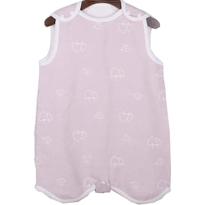 BRONG Gigoteuse Bébé Été 0-6 Mois - 100% Coton - Sac De Couchage Sans Manches Animal
