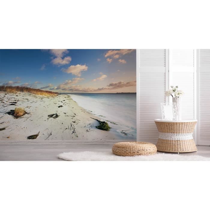 Papier Peint Adhésif 3D Plage I5016 Erin - Autocollant Mural Amovible Coloré
