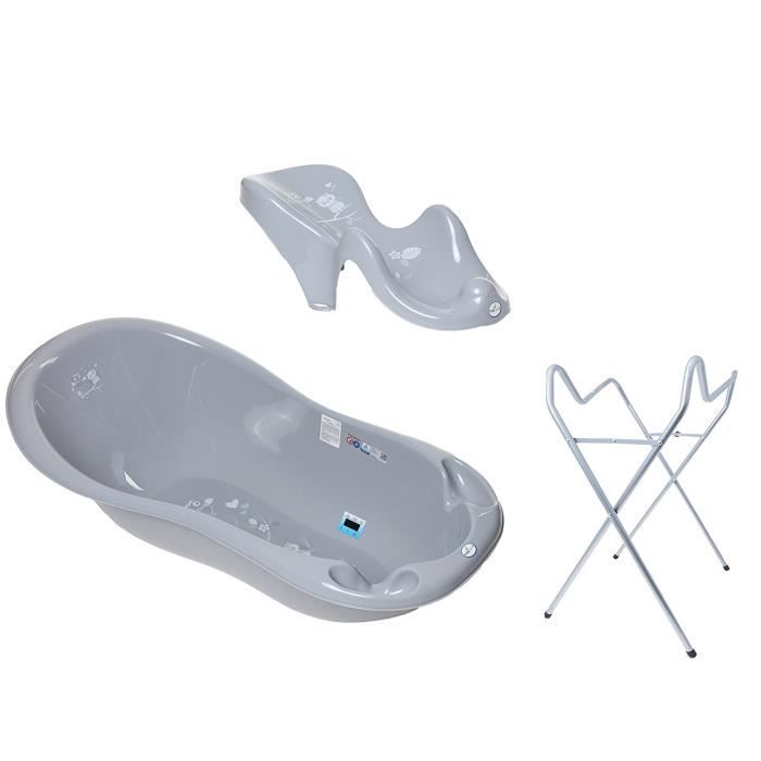 Best For My Baby Baignoire Bebe Support A Pieds Siege De Bain 102cm Gris Avec Chouette Cdiscount Puericulture Eveil Bebe