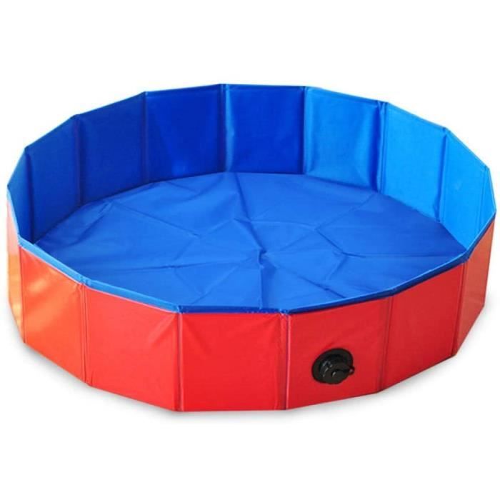 Piscine Pour Chien80x20CM PVC Pliable Piscine Baignoire Bassin Pour