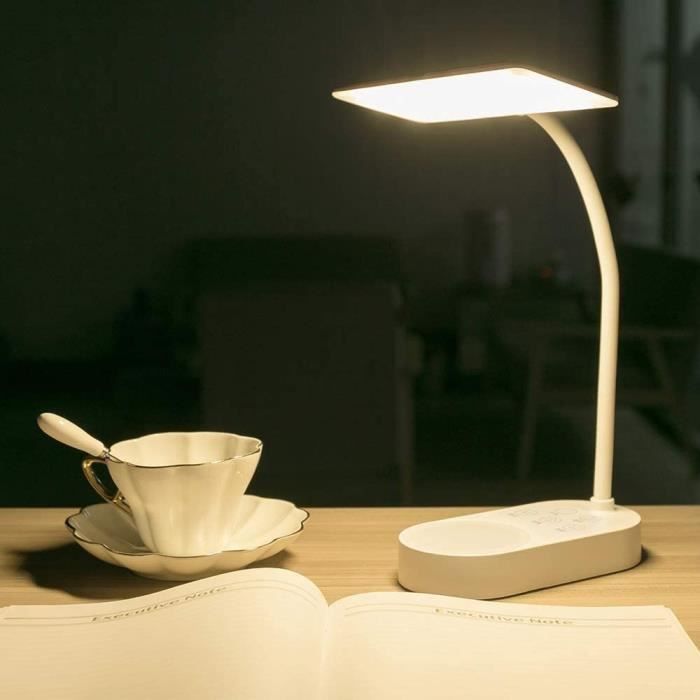 Lampe De Table LED Rechargeable - Intensité Réglable, Sans Fil Avec Commande Tactile Lampe De Table Avec Batterie 3104546