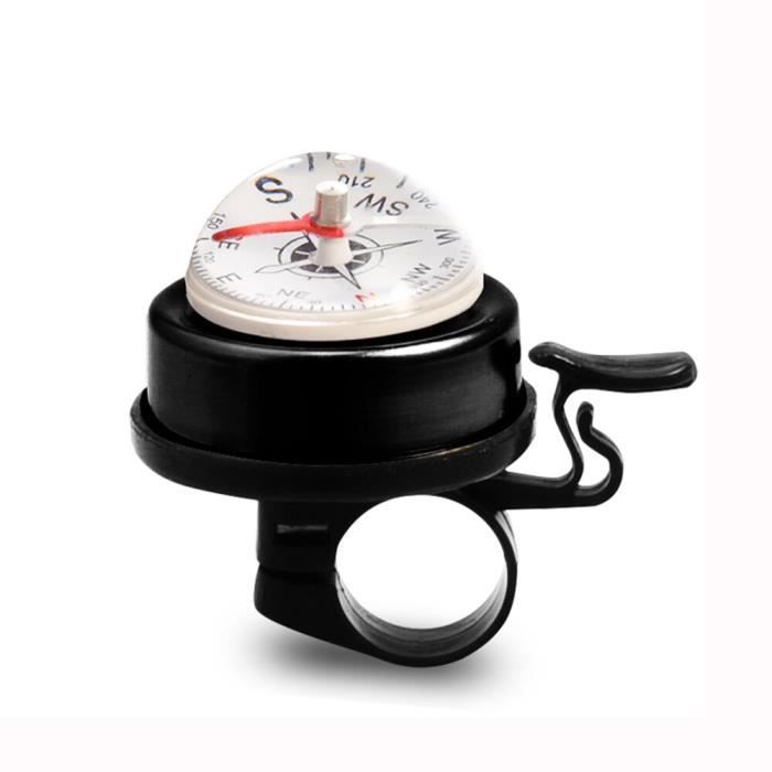 Sonnette De Vélo Avec Boussole Intégrée – Vhbw – Noire – Universelle – Neuve