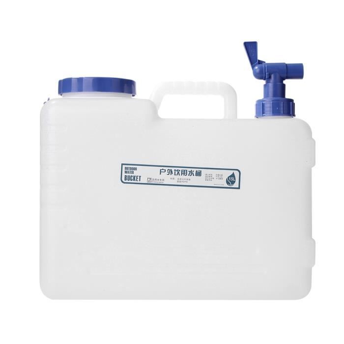 Récipient D'eau Potable 7,5/10/15L Pour Camping Avec Robinet - Réservoir PP Neuf