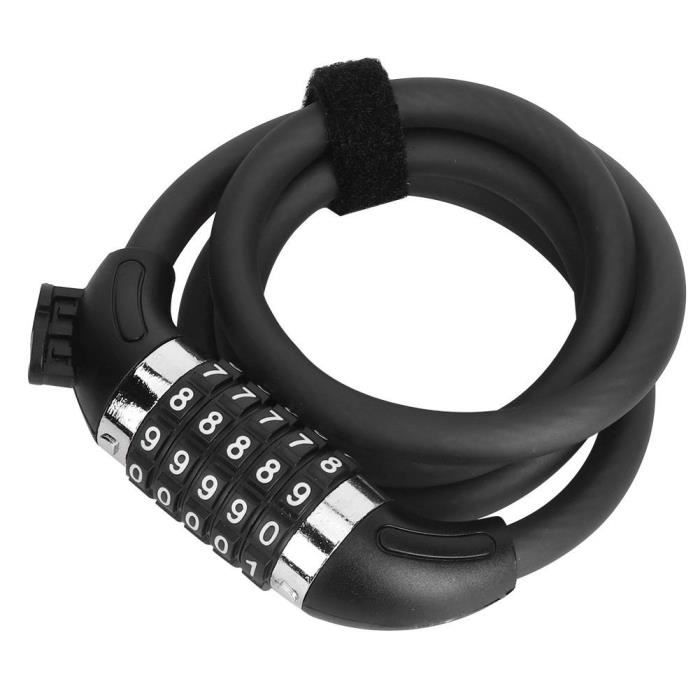 ZJCHAO Serrure antivol pour code de vélo wheelup Cadenas de Vélo Serrure à Combinaison Antivol à Cinq Chiffres Accessoires de