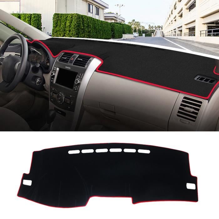 Couverture Tableau De Bord Toyota Land Cruiser Prado Lexus GX470 2003-2009 - Rouge/Noir