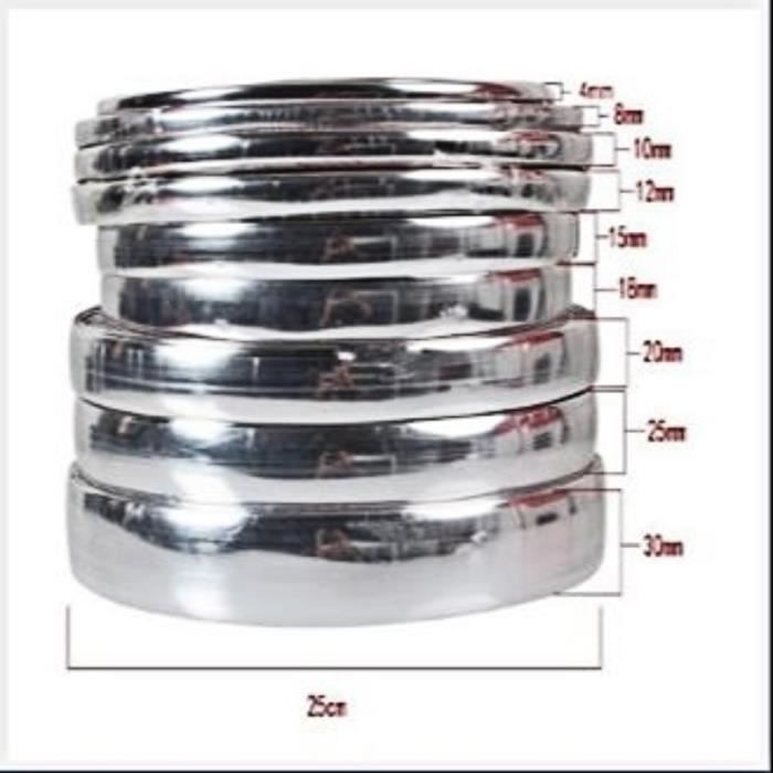 4 mm - Bandes de garniture de voiture auto adhésives chromées universelles de 3 mètres lignes décoratives b