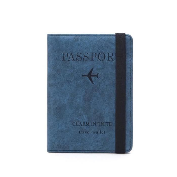 Sac De Rangement Passeport DOTBUY-SHOP - Portefeuille Voyage Rouge - Documents & Cartes