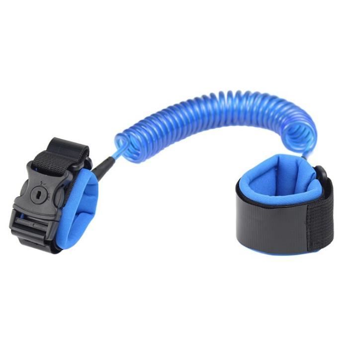 Bleu - Bébé Sécurité Marche Harnais Anti Perte Sangle Poignet Laisse Enfants Traction Corde