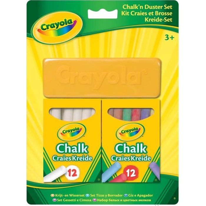 Crayola - Kit craies et brosse -