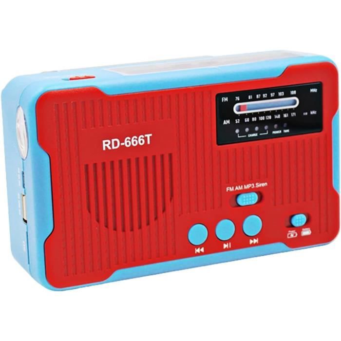 Radio Lumineuse Avec Manivelle Lampes De Poche Radio Portable À