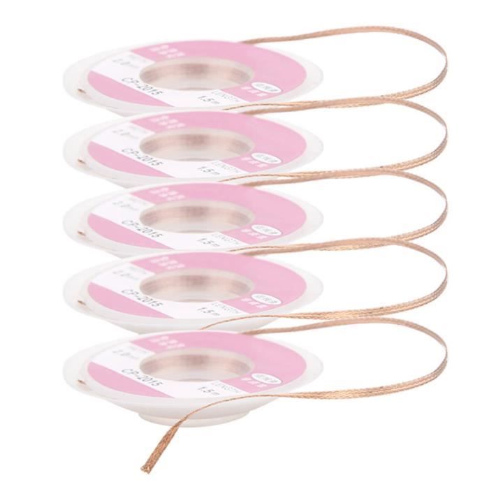 Lot 5 Mèches à Dessouder 1,5 M X 3,5 Mm – Tresse Cuivre Pour Souder/Dessouder PCB, Électronique Et Réparations